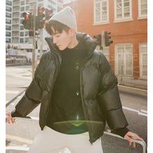 Load image into Gallery viewer, 【Spot quick delivery】Short white bread jacket men&#39;s loose thicker cotton jacket men&#39;s winter
