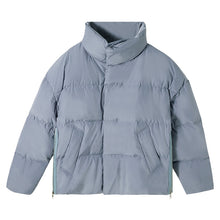 Load image into Gallery viewer, Sicilian men&#39;s mid-high collar down jacket design sense slits warm cotton jacket Korean style loose jacket
