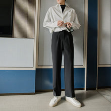 Load image into Gallery viewer, Sicilian men&#39;s suit casual pants men&#39;s autumn trend suit pants loose straight nine-point men&#39;s trousers
