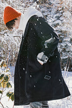 Load image into Gallery viewer, 【Spot quick delivery】Thick mid-length woolen coat trend men&#39;s loose plaid stitching jacket
