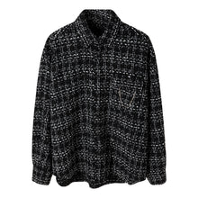 Load image into Gallery viewer, Sicilian men&#39;s spring small fragrance style shirt men&#39;s long-sleeved inch shirt trend loose shirt casual thin jacket
