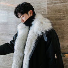 Load image into Gallery viewer, Sicilian men&#39;s winter new fur collar cotton coat Korean version of the trend loose handsome thickening young men&#39;s jacket
