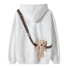 Load image into Gallery viewer, Sicilian men&#39;s winter new men&#39;s long-sleeved design accessories cute bear loose casual hooded sweater
