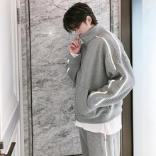 Load image into Gallery viewer, 【Take a 40% off straight down】Handsome jacket jacket reflective stripe sweatpants men&#39;s casual suit two-piece suit
