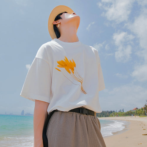Sicilian men's t-shirt men's short-sleeved summer round neck casual white shirt youth loose printed t-shirt 4604330573375 4604330573376 4604330573377 4604330573378