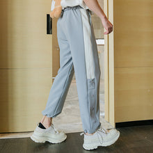 Load image into Gallery viewer, Sicilian men&#39;s spring and autumn style splicing sports pants men&#39;s Korean version of the trend of all-match drawstring buckle pants
