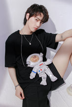 Load image into Gallery viewer, Sicilian men&#39;s round neck short-sleeved t-shirt men&#39;s summer casual ins trend men&#39;s space bear loose t-shirt
