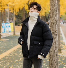 Load image into Gallery viewer, 【Spot quick delivery】Fast delivery ~ thick cotton padded jacket men&#39;s winter black padded jacket
