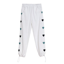 Load image into Gallery viewer, Sicilian Men&#39;s Spring and Autumn Loose Casual Pants Men&#39;s Trend Stitching Creative Love Embroidered Youth Pants
