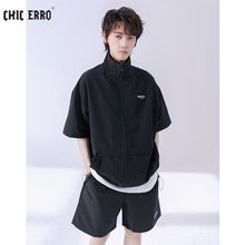 Load image into Gallery viewer, Sicilian men&#39;s shorts short-sleeved casual suit men&#39;s summer new thin loose men&#39;s jacket jacket two-piece suit
