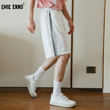 Load image into Gallery viewer, Sicilian men&#39;s color contrast stitching casual shorts men&#39;s summer trend loose and handsome thin five-point sports pants
