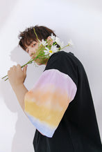 Load image into Gallery viewer, Sicilian men&#39;s 2021 new gradient contrast stitching loose t-shirt men&#39;s short-sleeved men&#39;s summer casual t-shirt
