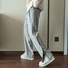Load image into Gallery viewer, Sicilian men&#39;s spring breasted design sense wild wide-leg pants ins Korean version of loose casual trousers men&#39;s trend
