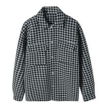 Load image into Gallery viewer, Sicilian men&#39;s Korean style Korean style trendy loose jacket men&#39;s autumn and winter small fragrance houndstooth jacket casual jacket
