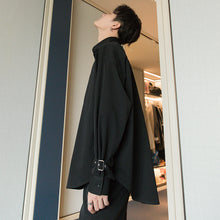 Load image into Gallery viewer, Sicilian men&#39;s spring long-sleeved white shirt male Korean version of the trend handsome men&#39;s loose white shirt jacket
