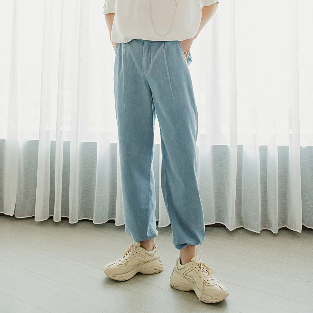Sicilian men's summer thin casual pants men's Korean version of the trend loose nine-point beam pants men's jeans