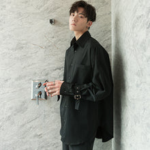 Load image into Gallery viewer, Sicilian men&#39;s spring long-sleeved white shirt male Korean version of the trend handsome men&#39;s loose white shirt jacket
