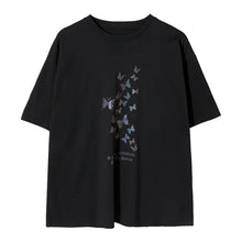 Load image into Gallery viewer, Sicilian men&#39;s summer Hong Kong style short-sleeved men&#39;s tide brand trend loose boys white reflective design t-shirt
