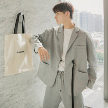 Load image into Gallery viewer, Sicilian men&#39;s autumn Korean style suit jacket loose casual pants two-piece men&#39;s casual suit suit men
