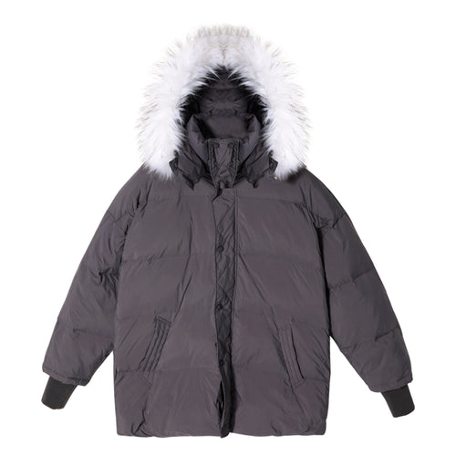 Sicilian men's clothing fast delivery ~ fur collar down jacket men's trendy winter hooded jacket