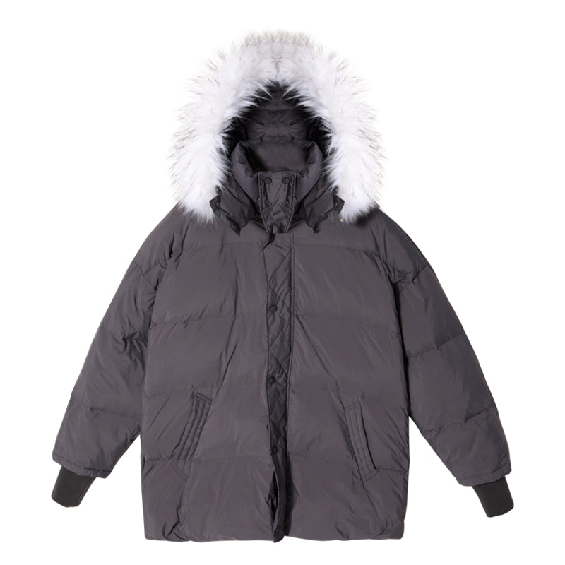 Sicilian men's clothing fast delivery ~ fur collar down jacket men's trendy winter hooded jacket