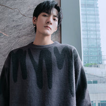 Load image into Gallery viewer, Sicilian men&#39;s 2020 new autumn pullover college style sweater men&#39;s loose long-sleeved round neck graffiti sweater

