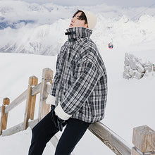 Load image into Gallery viewer, 【Spot quick delivery】Lamb wool plaid thick cotton jacket Korean style trendy boys loose casual jacket
