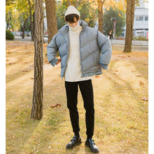 Load image into Gallery viewer, 【Spot quick delivery】Short bread jacket Korean version of the trend of men&#39;s loose cotton jacket men&#39;s winter
