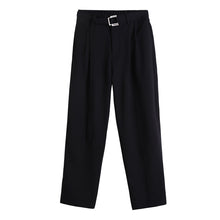 Load image into Gallery viewer, Sicilian men&#39;s casual trousers men&#39;s summer thin section straight loose drape men&#39;s Korean version of the trend of nine-point pants
