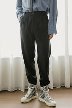 Load image into Gallery viewer, Sicilian men&#39;s autumn men&#39;s casual pants men&#39;s Korean version of the trend of nine points loose straight black trousers
