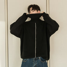 Load image into Gallery viewer, Sicilian men&#39;s white bottoming shirt Korean version of the trend of men&#39;s lazy wind loose thick turtleneck sweater men
