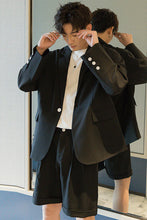 Load image into Gallery viewer, Sicilian men&#39;s autumn casual suit jacket men&#39;s Korean version of the trend loose men&#39;s black small suit
