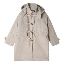 Load image into Gallery viewer, 【Take a 40% off straight down】Horn button woolen coat men&#39;s Korean version of the trend of winter men&#39;s thick woolen coat
