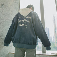 Load image into Gallery viewer, Sicilian Men&#39;s Embroidered Corduroy Jacket Male Korean Long Sleeve Loose Tide Brand Baseball Uniform Jacket
