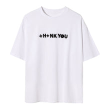 Load image into Gallery viewer, Sicilian men&#39;s clothing Hong Kong style short-sleeved men&#39;s tide brand trend loose men&#39;s five-point sleeve letter embroidery white t-shirt
