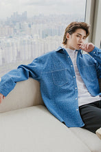 Load image into Gallery viewer, Sicilian men&#39;s autumn thin section handsome blue jacket male Korean version of the trend loose men&#39;s casual lapel jacket
