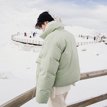 Load image into Gallery viewer, 【Spot quick delivery】Men&#39;s thick short bread clothes Korean style trendy brand loose casual jacket men&#39;s winter
