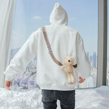 Load image into Gallery viewer, Sicilian men&#39;s winter new men&#39;s long-sleeved design accessories cute bear loose casual hooded sweater
