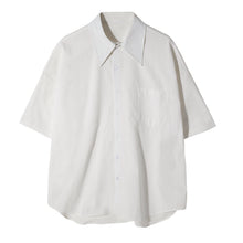 Load image into Gallery viewer, Sicilian men&#39;s summer Hong Kong style men&#39;s white short-sleeved shirt men&#39;s Korean style trend loose high-quality white shirt
