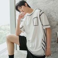 Load image into Gallery viewer, Sicilian men&#39;s short-sleeved t-shirt men&#39;s round neck 2021 new summer graffiti printing tide brand ins super fire compassionate
