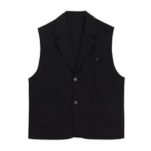 Load image into Gallery viewer, Sicilian men&#39;s summer thin sleeveless suit collar waistcoat vest men&#39;s loose waistcoat casual thin jacket

