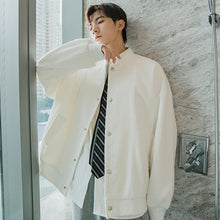 Load image into Gallery viewer, Sicilian Men&#39;s Embroidered Corduroy Jacket Male Korean Long Sleeve Loose Tide Brand Baseball Uniform Jacket
