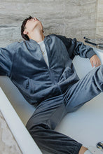 Load image into Gallery viewer, Sicilian men&#39;s baseball uniform jacket loose velvet trousers sports suit men&#39;s autumn casual wear two-piece suit
