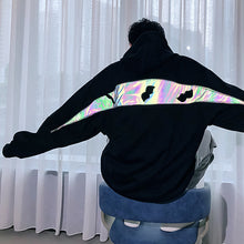 Load image into Gallery viewer, Sicilian men&#39;s wear 2020 autumn trendy brand reflective sweater men&#39;s hooded loose design sense niche fashion jacket
