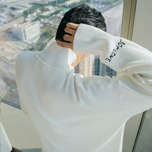 Load image into Gallery viewer, Sicilian men&#39;s winter new youth high-neck sweater embroidery letters loose casual men&#39;s bottoming shirt 4695300687854
