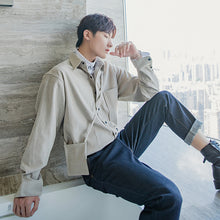 Load image into Gallery viewer, 【Take a 40% off straight down】Autumn high-end shirt men&#39;s Korean style trendy handsome loose men&#39;s shirt jacket
