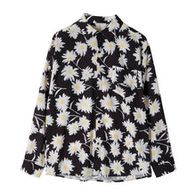 Load image into Gallery viewer, Sicilian men&#39;s spring and autumn holiday style chiffon flower shirt men&#39;s Korean version of the trend of loose men&#39;s long-sleeved shirt jacket
