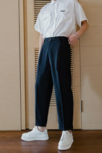 Load image into Gallery viewer, Sicilian men&#39;s casual pants men&#39;s trend loose straight-leg suit pants men&#39;s nine-point ice silk trousers
