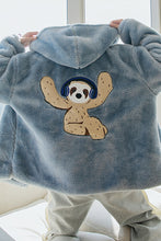 Load image into Gallery viewer, Sicilian Men&#39;s Winter New Thick Hooded Jacket Behind Cute Bear Loose Thick Lamb Velvet Coat
