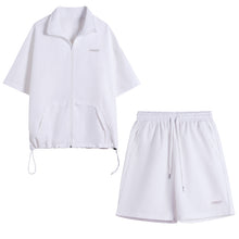 Load image into Gallery viewer, Sicilian men&#39;s shorts short-sleeved casual suit men&#39;s summer new thin loose men&#39;s jacket jacket two-piece suit
